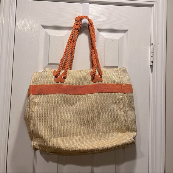 Escada Raffia Butterfly Rope Handle Tote Bag - Picture 2 of 11